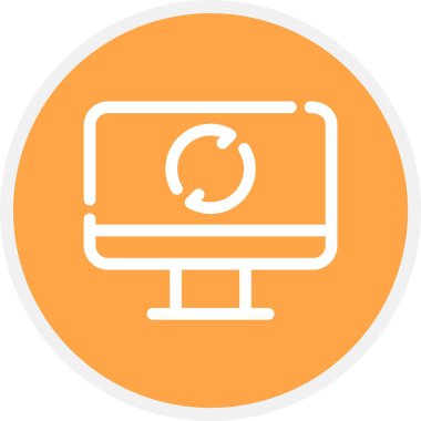 vektör lcd simgesi illüstrasyonu