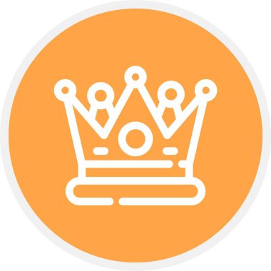 taç simgesi vektör illüstrasyonu