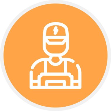 Bir motosiklet simgesinin vektör çizimi