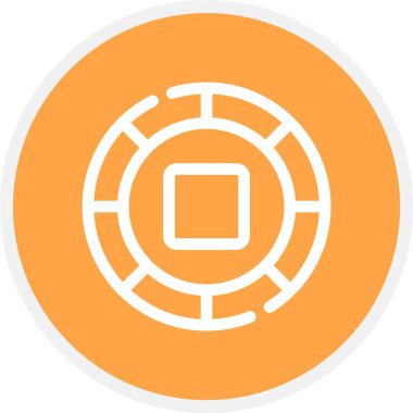 vektör yonga simgesi, vektör illüstrasyonu