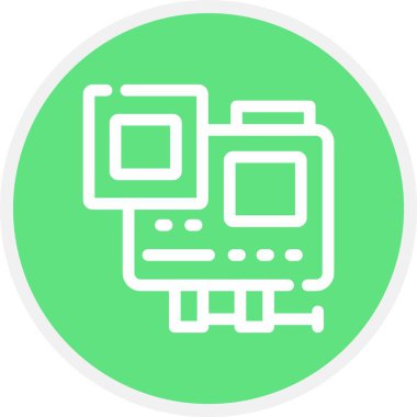 vektör lcd simgesi illüstrasyonu