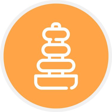 Bir çember simgesinin vektör illüstrasyonu