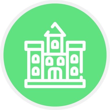 güzel yapı vektör çizgisi simgesi