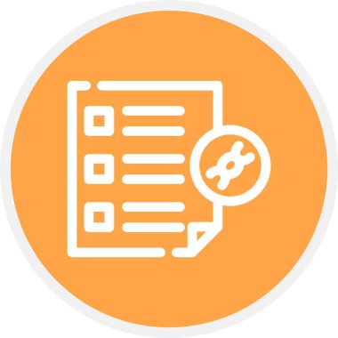 güzel belge vektör çizgisi simgesi