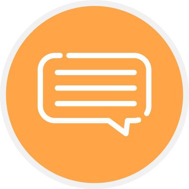 Konuş. Web simgesi basit illüstrasyon