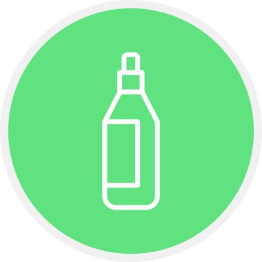 Benzersiz şişe vektör çizgisi simgesi