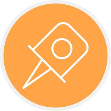 vektör yönü düz daire simgesi