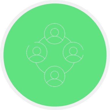 Vektör çizgisi simgesinin eşsiz grubu