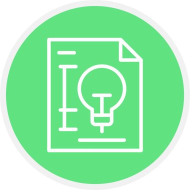 Belge simgesinin vektör illüstrasyonu