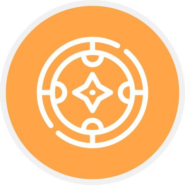 Bir çiçeğin güzel bir ikonunun vektör çizimi