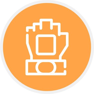 Benzin istasyonu simgesinin vektör illüstrasyonu