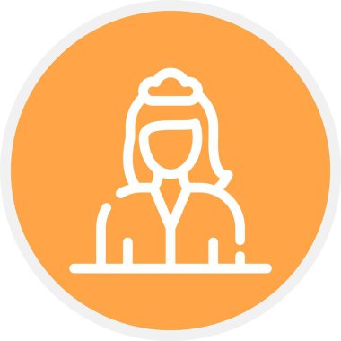 Yuvarlak ikonlu kadın