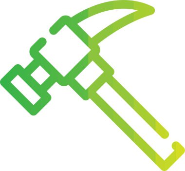 Modern yeşil ve beyaz simgenin vektör illüstrasyonu