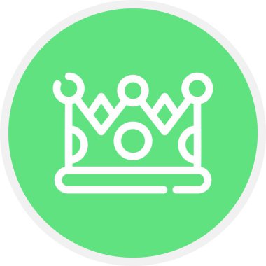 taç simgesi vektör illüstrasyonu