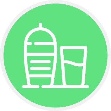 vektör çay simgesi, illüstrasyon