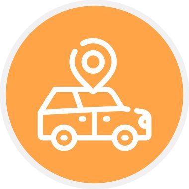 araba simgesi vektör illüstrasyonu