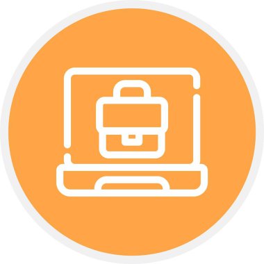 güzel valiz çizgisi vektör simgesi