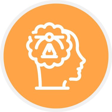 Beyin vektör simgesi deseni