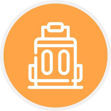 Gaz tankı simgesinin vektör illüstrasyonu