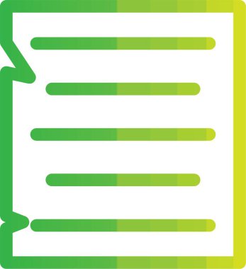 Kağıt simgesinin vektör illüstrasyonu