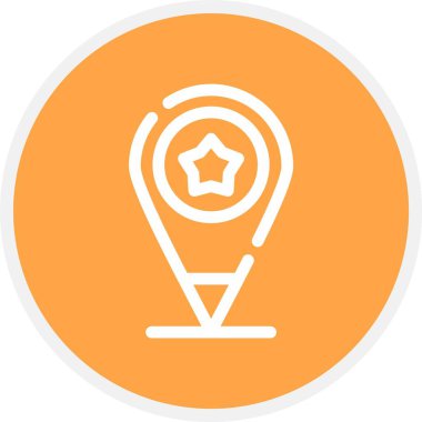 konum haritası simgesi, vektör illüstrasyonu