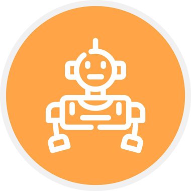 robot ikon vektör illüstrasyonu