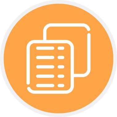 belge düz vektör simgesi