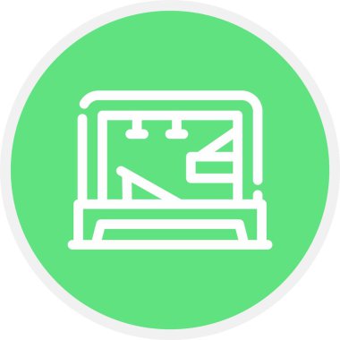 vektör lcd simgesi illüstrasyonu