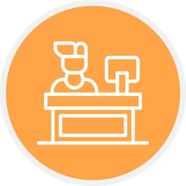 Eşsiz Yazıcı Vektör Satır Simgesi