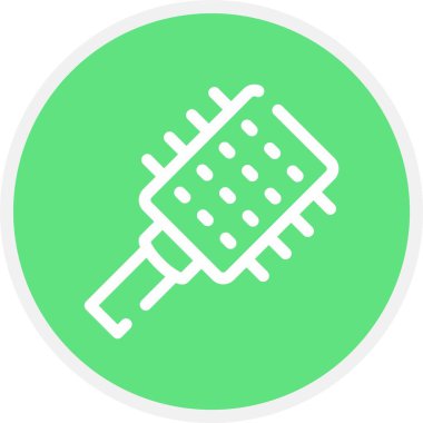 Patenli Fırça ikonu vektör çizimi