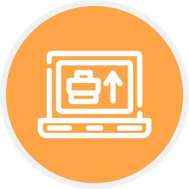 bilgisayar ekranı vektör simgesi modern basit vektör illüstrasyonu