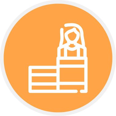 Benzersiz yapı vektörü simgesi