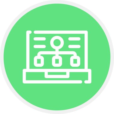 vektör lcd simgesi illüstrasyonu