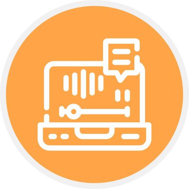 vektör lcd simgesi illüstrasyonu