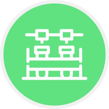 Demiryolu. Web simgesi basit illüstrasyon