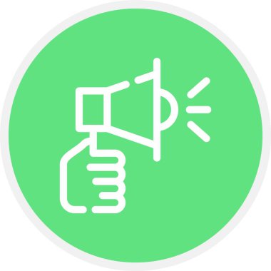 Güzel Sözcü Vektör Glyph simgesi