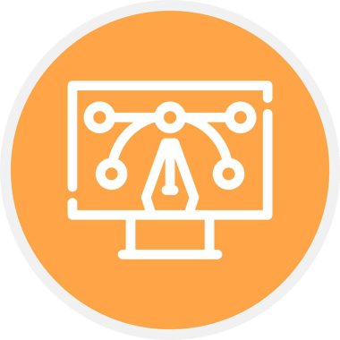 vektör lcd simgesi illüstrasyonu