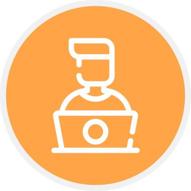 Bir kahve makinesi simgesinin vektör çizimi