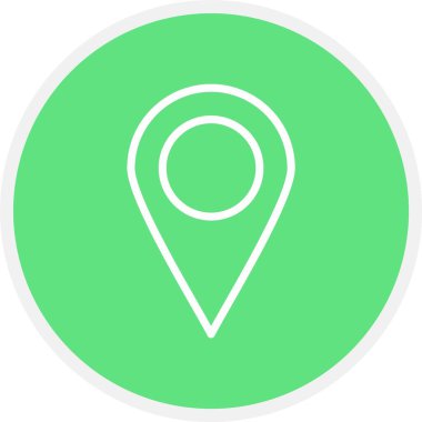 konum pin simgesi, vektör illüstrasyonu
