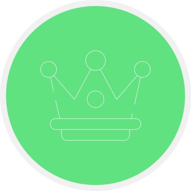 Taç simgesi, vektör illüstrasyonu