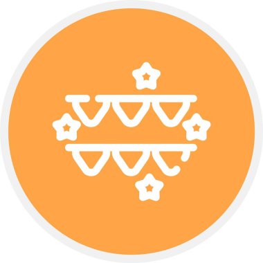 Benzersiz dekorasyon, yıldız vektör simgesi