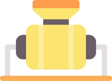 Düz biçimli sırt çantası simgesi izole edilmiş arkaplan