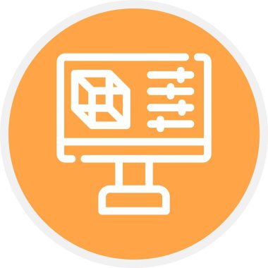 seo modern simgesinin vektör illüstrasyonu