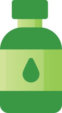 Şişe meyve suyu ikonunu düz bir şekilde iç