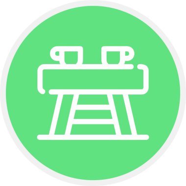 Sandalye. Web simgesi basit illüstrasyon