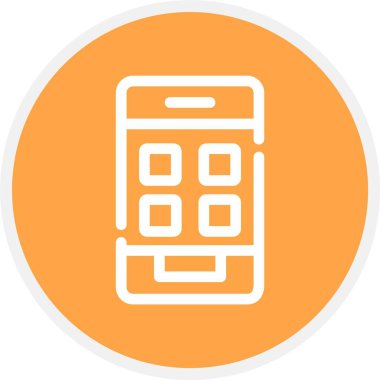 cep telefonu ikonu vektör illüstrasyonu