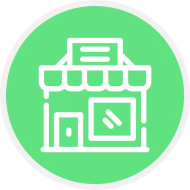 Benzersiz alışveriş vektörü simgesi