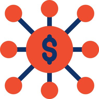 Dolar simgesi vektör resimleme arkaplanı.