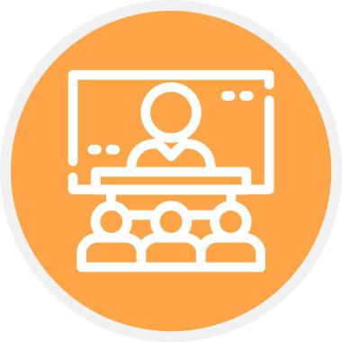 Web Kullanımı için Sınıf, Basit Vektör İllüstrasyonu