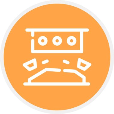 vektör lcd simgesi illüstrasyonu